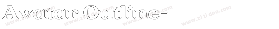 Avatar Outline字体转换